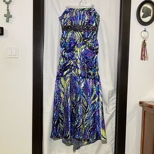 *Offers Welcome* Blondie Nights by Stacy Skylar Strapless Mermaid Funky Gown